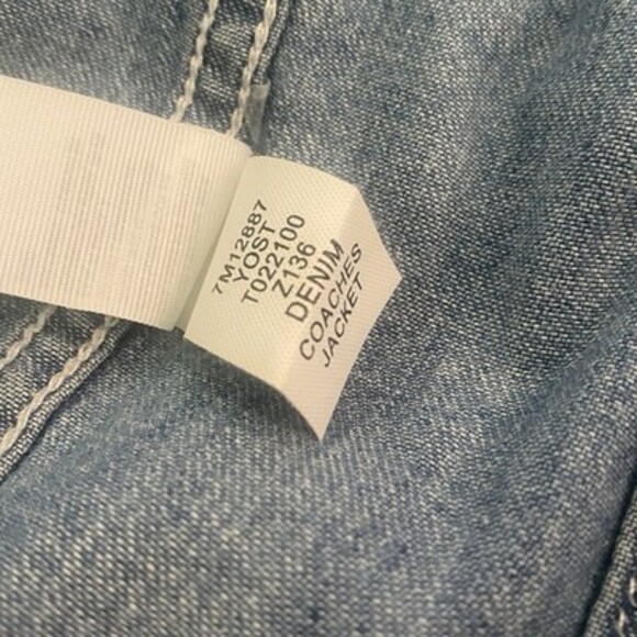 Lucky Brand Denim Men's Coaches Jacket Size Large Y2K Preppy - Picture 4 of 11
